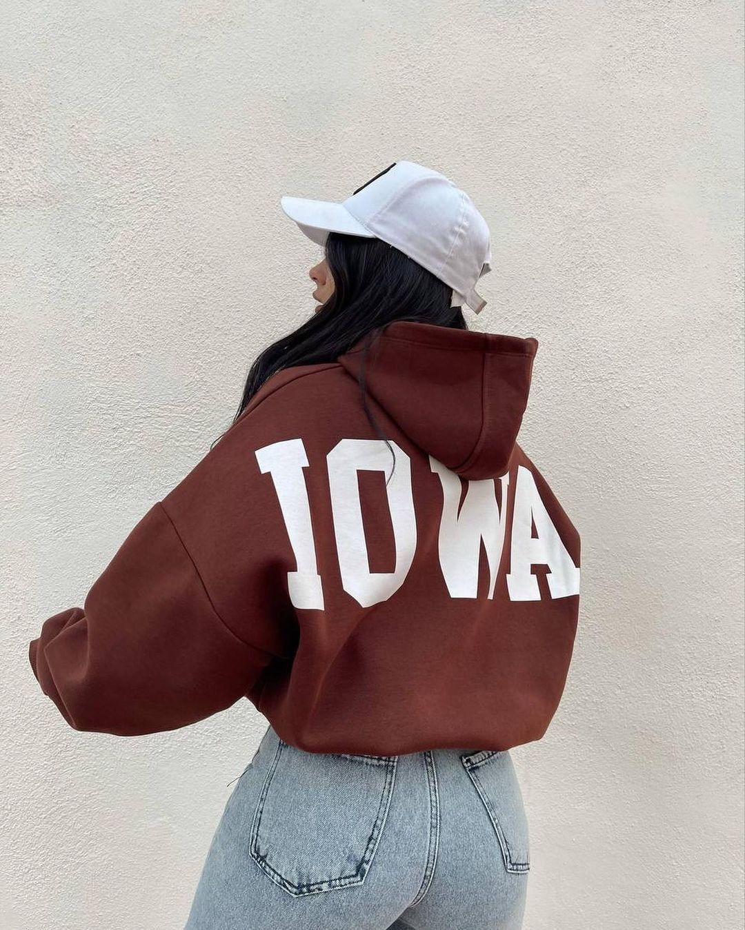 Women's Clothing popular velvet loose long sleeved hooded printed short sweatshirt for women_ipsvogv.com