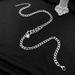 Hip Hop Simple Couple Retro Bracelet Design High Street Men And Women Cuban Diamond Pearl Stitching Necklace_ipsvogv.com