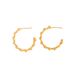 Minimalist Exaggerated Fashionable C-shaped High-end Brass Half-circle Hoop Hollow Five-pointed Star Earrings For Women_ipsvogv.com