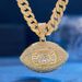 Alloy Full Diamond Men's Pendant Hip-Hop Style Personality Creative Devil's Eye Cuban Necklace_ipsvogv.com