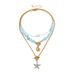 Beach Vacation Starfish Baroque Gravel Sweet Ocean Style Conch Bead Necklace For Women_ipsvogv.com