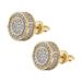 Women's Jewelry Hip Hop Earrings Couples' Round Full Zirconium Personalized Earrings Trendy Simple Design Earrings For Men And Women_ipsvogv.com