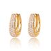 Cao Shi's hip-hop street diamond inlaid personalized niche earrings Instagram trendy women's minimalist earring hollowed_ipsvogv.com