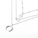 New Necklaces, Fashionable And Personalized Maps, Moon Three-layer Necklace Accessories_ipsvogv.com