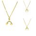 Plated Crescent Moon Pendant Necklace - Copper Base With Color Protection, Elegant Travel Jewelry For Women_ipsvogv.com