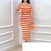 Women's Clothing Striped slim-fit suit dress_ipsvogv.com