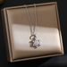 Korean version of new full diamond snowflake titanium steel necklace, female sweet temperament, small and fresh_ipsvogv.com