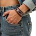 Women's Jewelry Bohemian Style Devil's Eye Diamond Leather Bracelet Simple Style Fashion Bracelet_ipsvogv.com