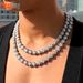Hip Hop New Tennis Chain Diamond Zircon Necklace Fashion Trend Hip Hop Rap Necklace_ipsvogv.com