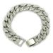 Accessories Hot Sale Hip Hop Diamond-Encrusted Cuban Bracelet Fashion Trendy Men's Jewelry_ipsvogv.com