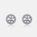 Simple And Dazzling 1ct Moissanite Earrings For Men And Women S925 Silver Full Of Colored Gemstones Earrings_ipsvogv.com