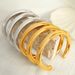 Women's Jewelry Fashion Titanium Steel C Shaped Round Bracelet Wide Version Smooth Bracelet_ipsvogv.com