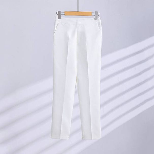 Women's Clothing Pants Set White Suit Jacket Suit Fashion Business Dress Female Beautician Work Clothes Fashion_ipsvogv.com