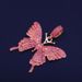 Micro-inlaid full-diamond alloy butterfly pendant accessories bloggers hot push trend Butterfly necklace accessories choker_ipsvogv.com