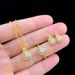 Women's Accessories Temperament Jewelry Set Diamond Double Necklace Set_ipsvogv.com