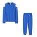 Women's Clothing Autumn Set Sexy Beaded Solid Color Round Neck Long Sleeve Set_ipsvogv.com