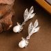 Fashionable Temperament, Magnolia Flower Pearl Earrin, Women's Light Luxury, Elegant And High-end Silver Needle_ipsvogv.com