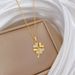 Titanium Steel 【 】 Four Leaf Flower Light Luxury Temperament Gorgeous Full Diamond Necklace Women's Versatile Collarbone 【 】_ipsvogv.com