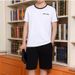 Men's Clothing Middle aged and elderly men's casual suits summer men's short sleeved shorts dad's loose clothes grandfather thin two piece suit_ipsvogv.com