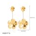 Women’s Jewelry Set Fashion Gold Flower Petal Earrings Retro Temperament Earrings Exaggerated Style Light Luxury Niche Earrings_ipsvogv.com