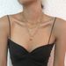 N8772 Multi layered Layered Necklace for Women Octagonal Star Drop Oil Love Element Neckchain Elegance Geometric Collar_ipsvogv.com