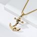 Titanium steel skull anchor necklace hiohip niche personality wear stainless steel pendant pendant_ipsvogv.com