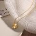 2023 New Titanium Steel Colorless Car Flower Clover Fashion Necklace Women's Trendy And Simple Jewelry Accessories_ipsvogv.com