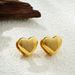 Unisex Fresh Personality Stainless Steel Double Sided Shell Earrings Fashionable And Versatile Temperament And Versatile High End Earrings_ipsvogv.com