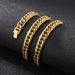 Men's Jewelry Double Woven Denim Chain Series Street Rock Hiphop Jewelry Buckle Multi Color Titanium Steel Bracelet Necklace_ipsvogv.com