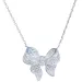 Fashion Cute Bow Pendant Necklace Earrings Brilliant Sterling Sier Bowknot Designer Necklaces sailormoon Choker Women_ipsvogv.com