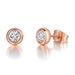 Unisex geometric zircon earrings, fashionable and versatile single diamond earrings, unisex popular earrings_ipsvogv.com