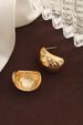 French Elegant Simple Metal Minimalist Style Fashion OL Commuter Versatile C-Shaped Half-Round Earrings_ipsvogv.com