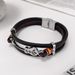 Men's Jewelry Punk Leather Bracelet Men's Guitar Bracelet Multi Layer Braided Bracelet Leather Rope Gift For Boyfriend_ipsvogv.com