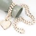 Cross Heart Shaped Five Pointed Star 8mm White Turquoise Turquoise Natural Semi Precious Stone Sweater Chain Necklace Female_ipsvogv.com