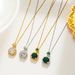 Emerald Titanium Steel Necklace, Female Niche Personality, Versatile Internet Red Collarbone Chain, Fashionable And_ipsvogv.com