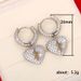 Cao Shi Hiphop Full Zircon Heartbreaking Earrings Personalized Earrings for Men and Women_ipsvogv.com