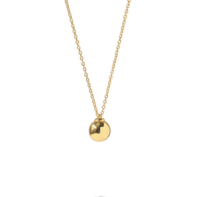 Women's Jewelry Set Fashion Chain Necklaces Fashion Style Metal Ball Pendant Clavicle Necklace_ipsvogv.com