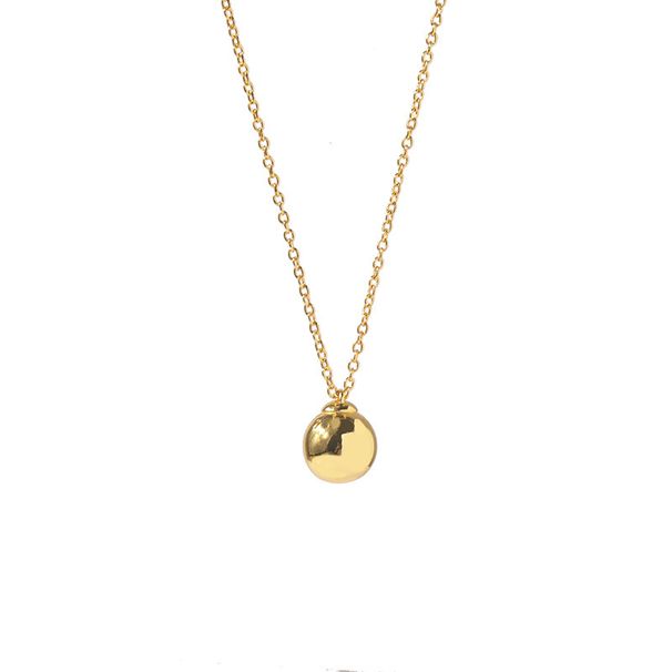 Women's Jewelry Set Fashion Chain Necklaces Fashion Style Metal Ball Pendant Clavicle Necklace_ipsvogv.com