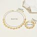 New light luxury style women's bracelet necklace set with personalized electroplated geometric symbol design collarbone_ipsvogv.com