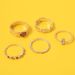 New Jewelry Colorful Diamond Joint Combination With 5-piece Ring Set For Women_ipsvogv.com