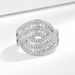 Hot Selling Exaggerated Diamond Filled Zircon For Women's Fashionable And Versatile Personality Ring_ipsvogv.com