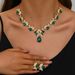 Women’s Jewelry Set Fashion Wedding Dress With Bridal Accessories Clavicle Necklace Earrings Two Piece Set Ladies Alloy Jewelry Set_ipsvogv.com