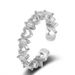 New Japanese And Korean Trendy Student Instagram Love Zircon Ring Female Niche Design, Adjustable Opening Ring For_ipsvogv.com
