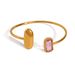 Cold Retro Colored Zircon Bracelet Light Luxury Versatile Simple Geometric Open Bracelet High End Female Jewelry_ipsvogv.com