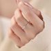 S999 Pure Silver Planet Travel Couple Ring Versatile Light Luxury Couple Ring Zircon Ring Opening Adjustable_ipsvogv.com
