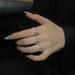 inlaid Advanced Diamond Zircon Star Cross Index Finger Ring For Women's Instagram Trend, Niche Design, Personalized Trend, Design,_ipsvogv.com