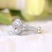 artistic Temperament Inlaid Egg Shaped Zircon Set, Silver Plated Ring, Hand Jewelry Ring Set_ipsvogv.com