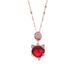 net Red Titanium Steel Necklace Female Cat's Eye Stone Fox Pendant Fashion Collarbone With Diamond Sweater Chain_ipsvogv.com