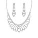 Women’s Jewelry Set Fashion Fashion Jewelry Wedding Bridal Accessories Sparkling Diamond Blooming Women's Necklace Earring Set_ipsvogv.com