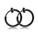 Titanium steel earrings are not easy to match with jewelry. Round wire earrings without pierced ears. Stainless steel earrings spring clips_ipsvogv.com